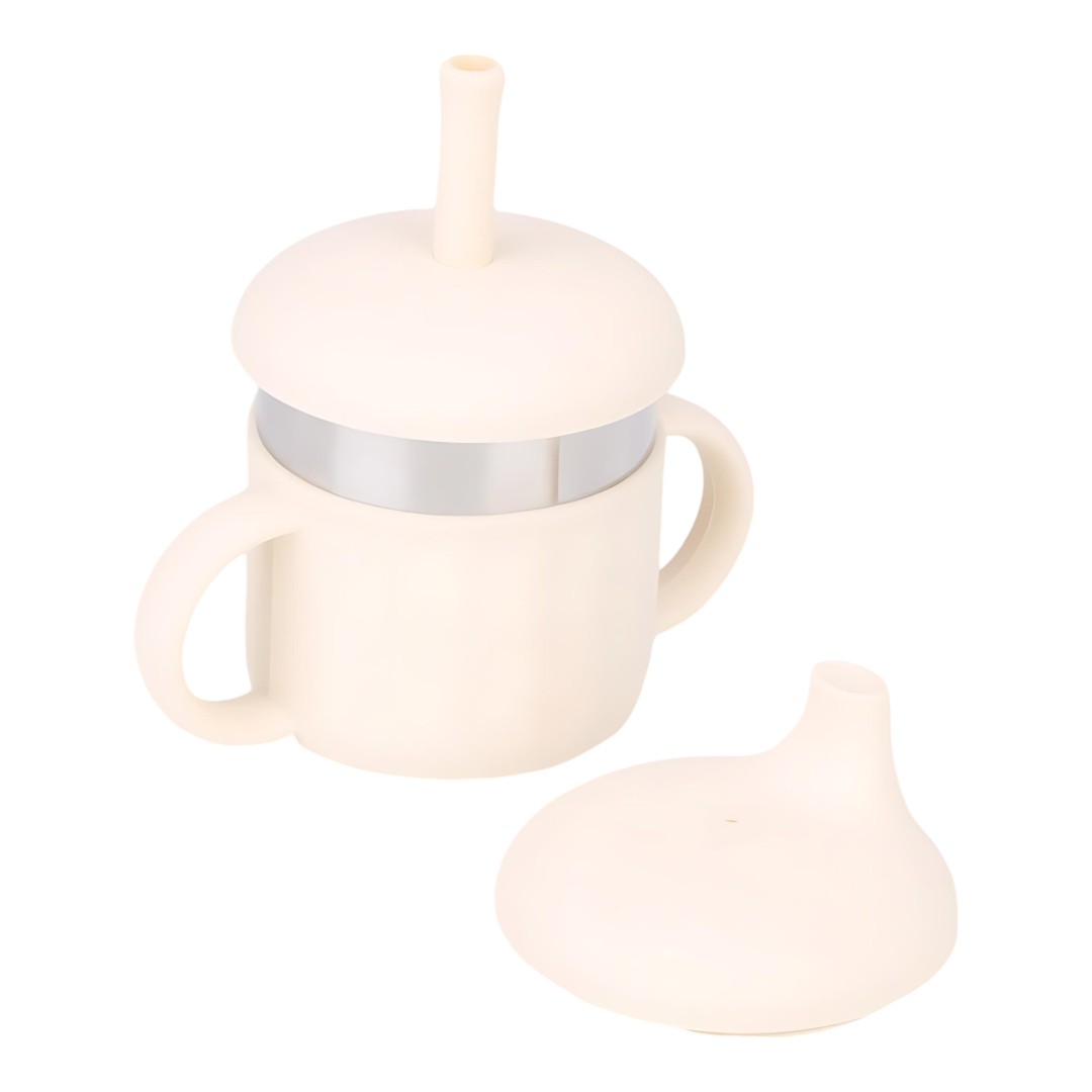 Beige Baby Silicone Cup