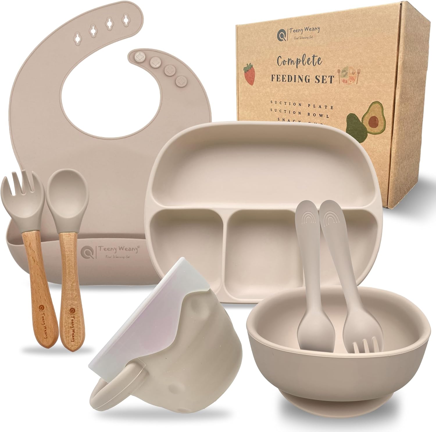 Beige Silicone Set