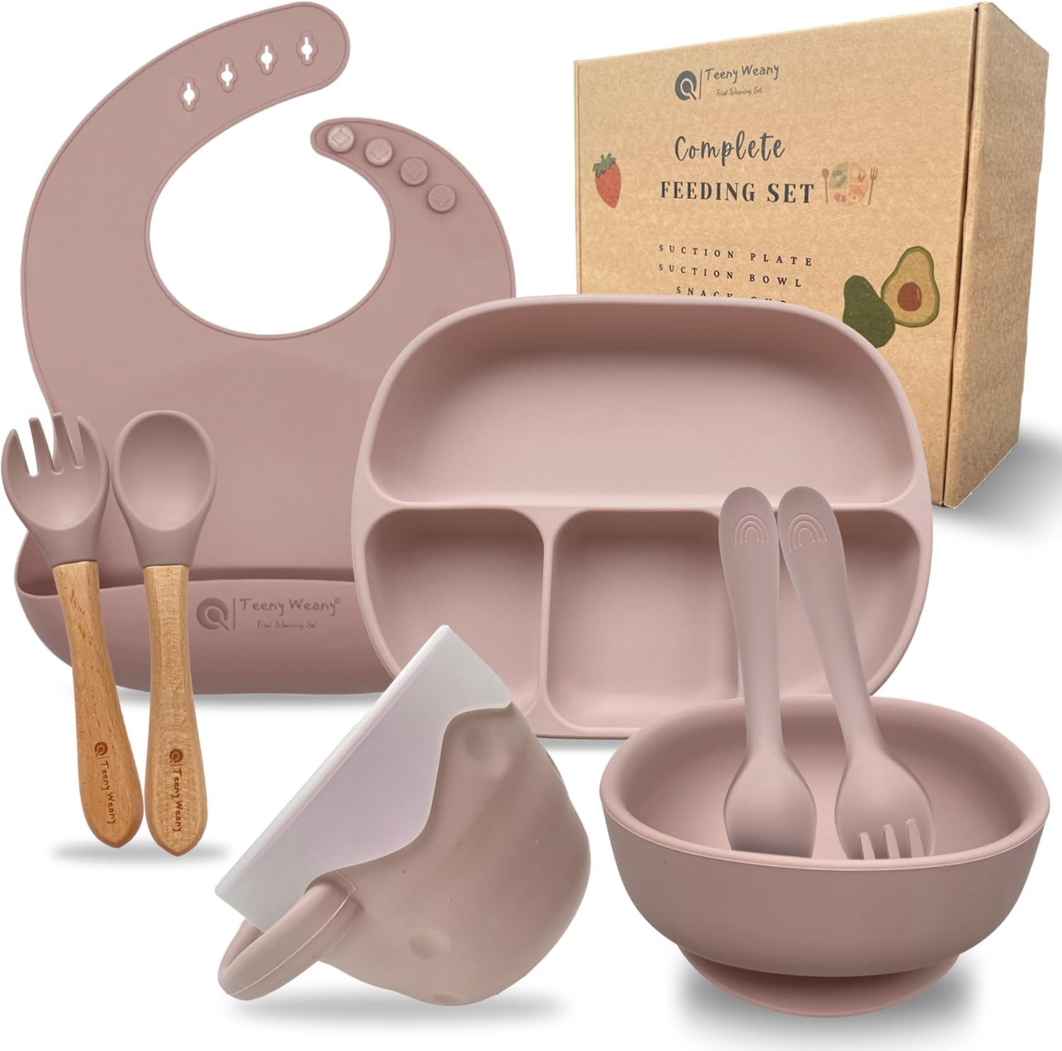 Dusk Pink Silicone Set